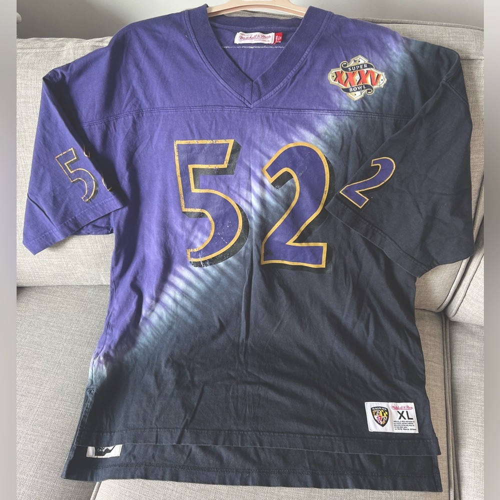 Ray Lewis Baltimore Ravens #52 Super Bowl XXXV Shirt XL
